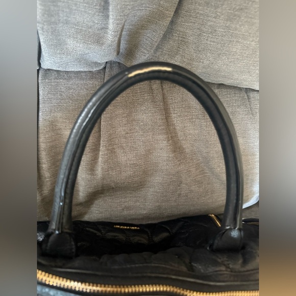 Vera Bradley Black Leather Satchel - Picture 6 of 6